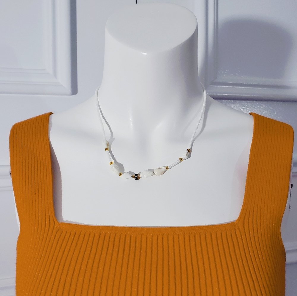 Boho European Seashell Beaded Necklace- Free with Purchase or $10